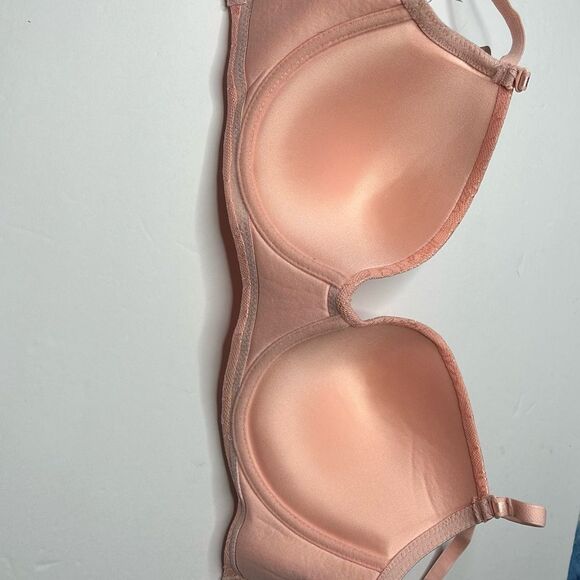 New Izod peach lace Bra 38C Molded Cups and Adjustable Straps - Picture 7 of 7